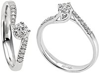 Anello Recarlo Donna Anniversary in Oro bianco Diamante 0.29 Ct R01SP195/030-13 - R01SP195/030-14